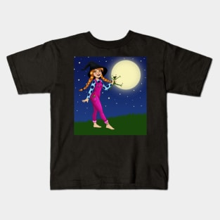 Little Witch illustration Kids T-Shirt